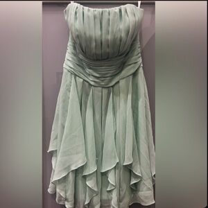 David’s Bridal Strapless Crinkling Dress Size 6